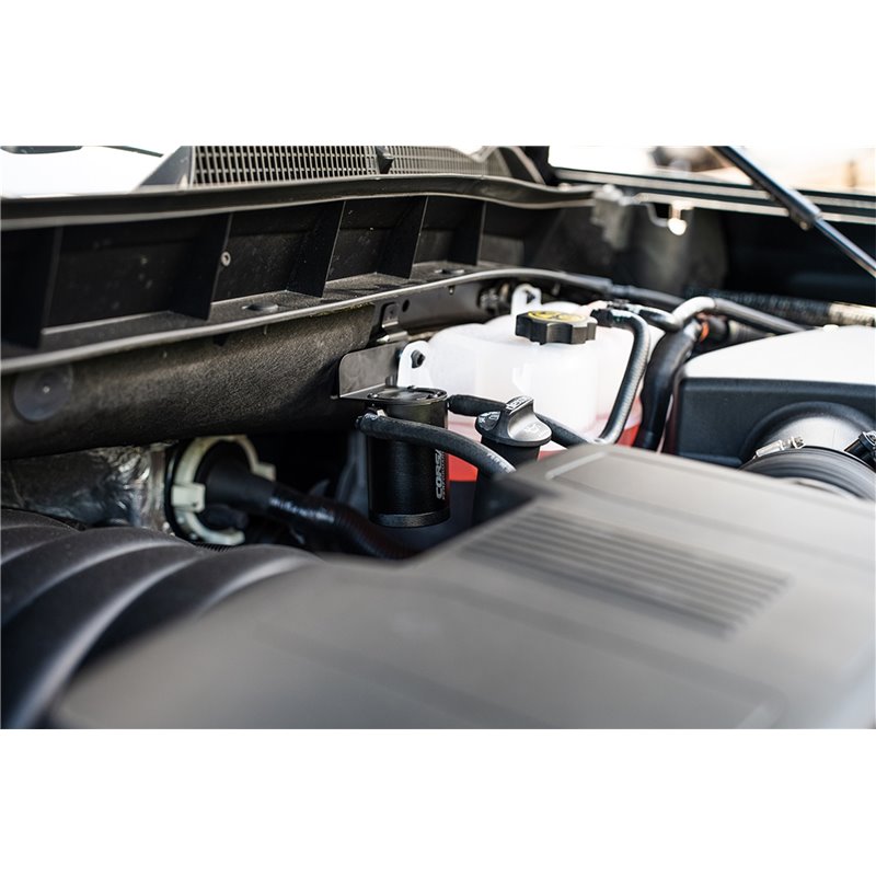 Corsa | Engine Oil Catch Can - Chevrolet / GMC 5.3L / 6.2L 2019-2022 CORSA Performance Oil Catch Can