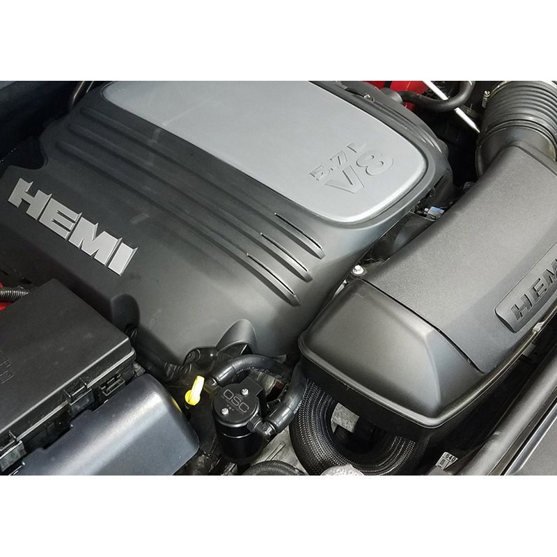 J&L | Oil Separator 3.0 (Passenger Side, BLACK) - Durango / Grand Cherokee 5.7L 2011-2023 J&L Oil Separator Co. Oil Catch Can
