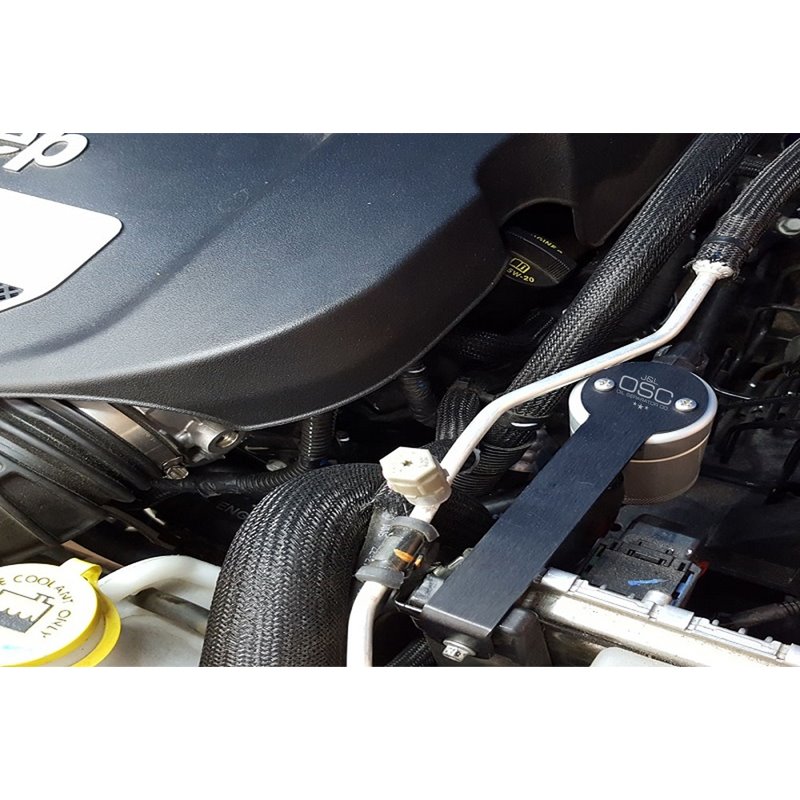 J&L | Oil Separator 3.0 (Driver Side, SILVER) - Wrangler (JK) 3.6L 2012-2017 J&L Oil Separator Co. Oil Catch Can