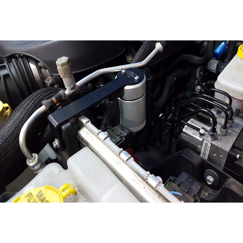 J&L | Oil Separator 3.0 (Driver Side, SILVER) - Wrangler (JK) 3.6L 2012-2017 J&L Oil Separator Co. Oil Catch Can
