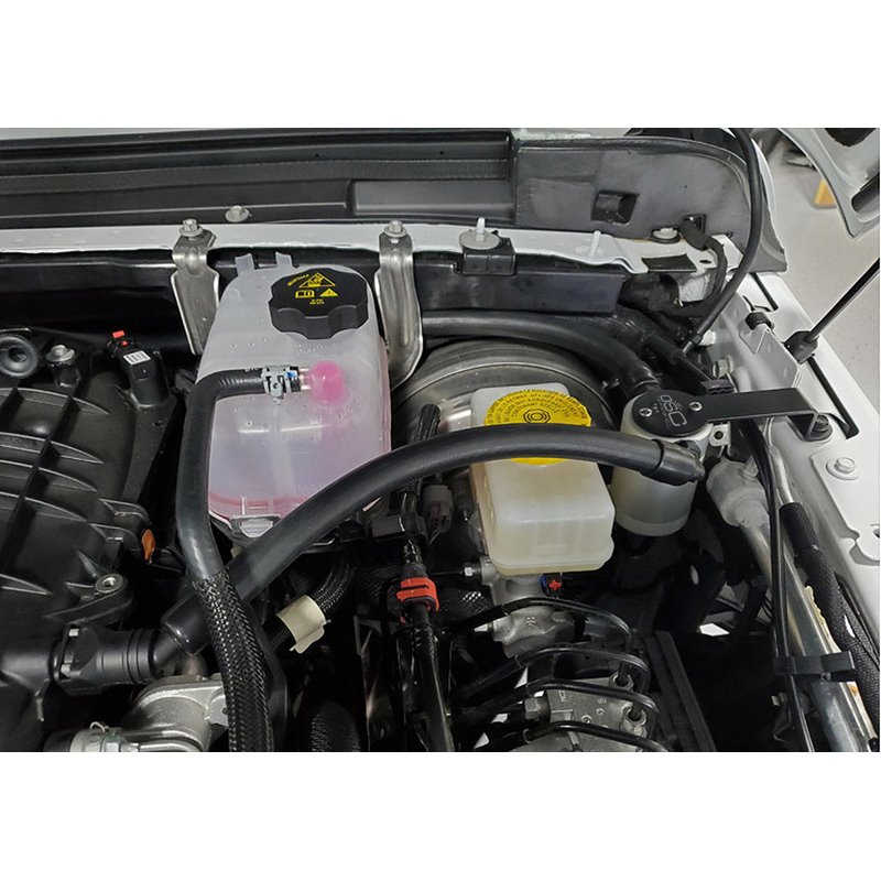 J&L | Oil Separator 3.0 w/ Canister Extension (Driver Side, SILVER) - Gladiator / Wrangler (JL) 3.6L 2018-2023