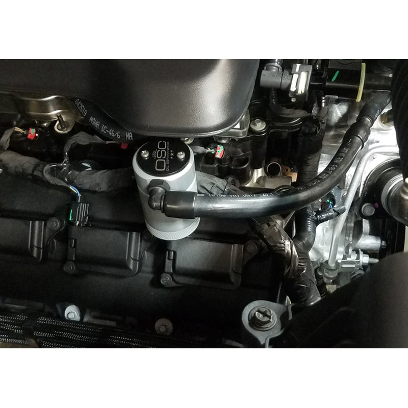 J&L | Oil Separator 3.0 (Passenger Side, SILVER) - Ram 1500 5.7L 2019-2023 J&L Oil Separator Co. Oil Catch Can