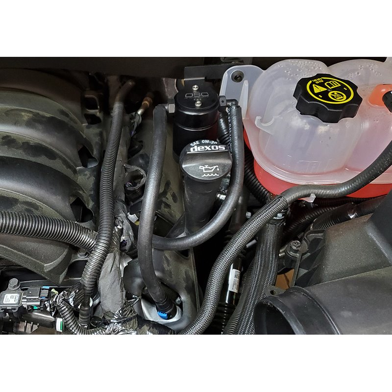 J&L | Oil Separator 3.0 (Driver Side, BLACK) - Cadillac / Chevrolet / GMC 5.3L / 6.2L 2019-2023