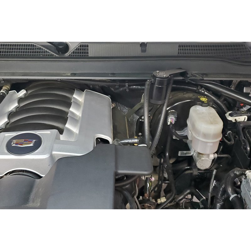 J&L | Oil Separator 3.0 (Driver Side, BLACK) - Chevrolet / GMC 5.3L / 6.2L 2014-2021 J&L Oil Separator Co. Oil Catch Can