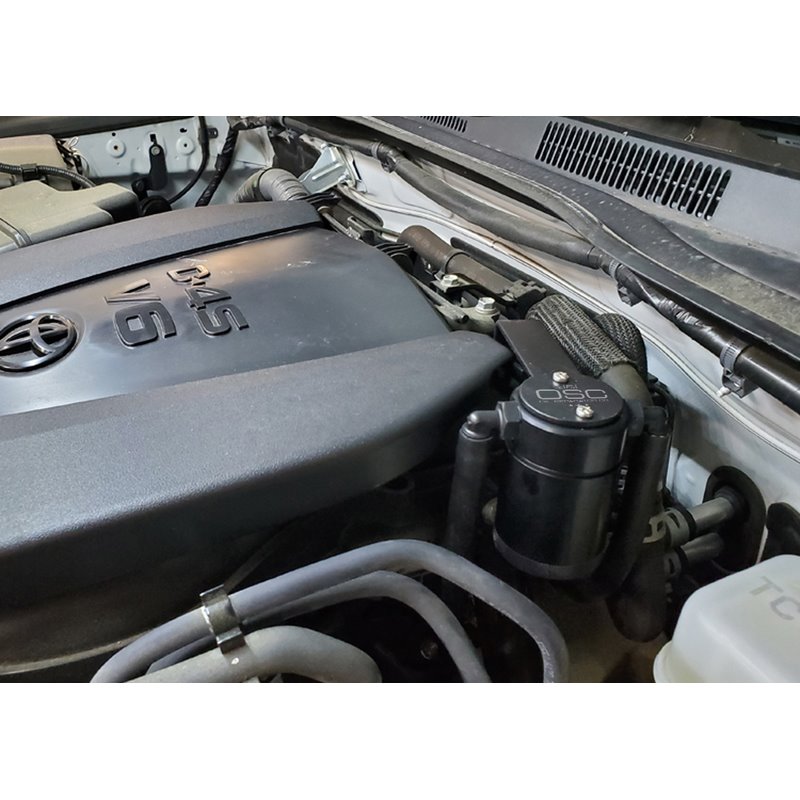 J&L | Oil Separator 3.0 (Driver Side, BLACK) - Tacoma 3.5L 2016-2023 J&L Oil Separator Co. Oil Catch Can