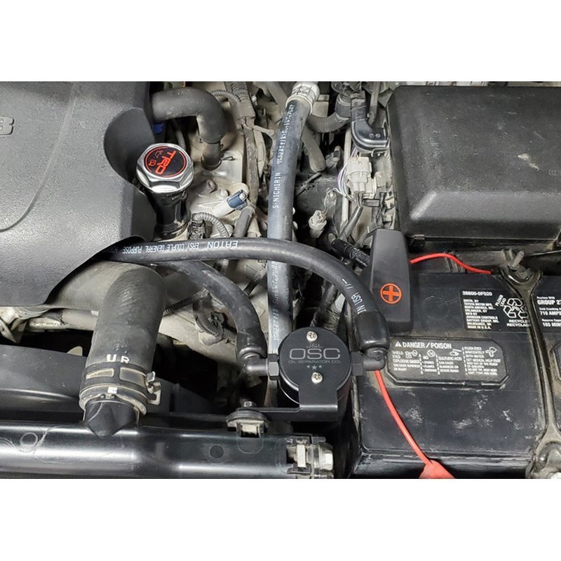 J&L | Oil Separator 3.0 (Driver Side, BLACK) - Sequoia / Tundra 5.7L 2007-2022 J&L Oil Separator Co. Oil Catch Can