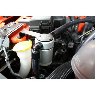 J&L | Oil Separator 3.0 (Passenger Side, SILVER) - Mustang 5.0L / 5.2L 2011-2023 J&L Oil Separator Co. Oil Catch Can