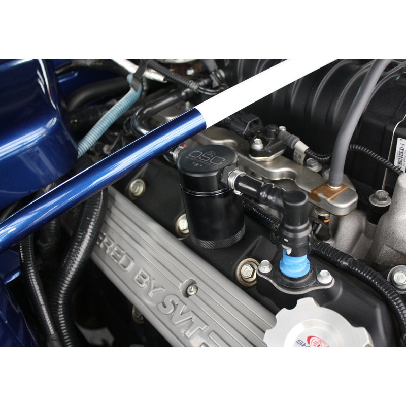J&L | Oil Separator 3.0 (Passenger Side, BLACK) - Mustang Shelby GT500 5.4L / 5.8L 2007-2014