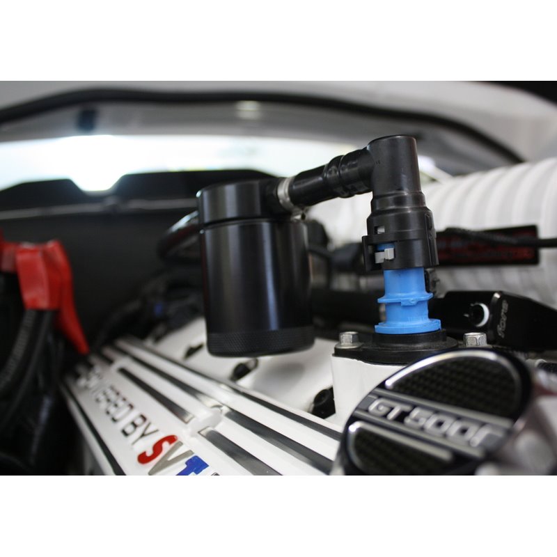 J&L | Oil Separator 3.0 (Passenger Side, BLACK) - Mustang Shelby GT500 5.4L / 5.8L 2007-2014