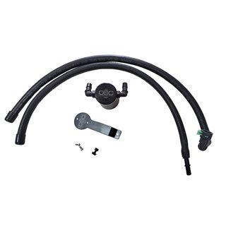 J&L | Oil Separator 3.0 w/ Canister Extension (Driver Side, BLACK) - Explorer 2.3T 2020-2022 J&L Oil Separator Co. Oil Catch Can