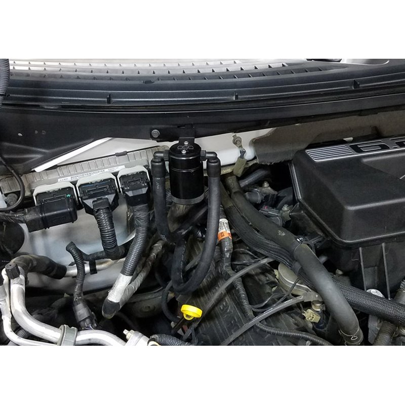 J&L | Oil Separator 3.0 (Passenger Side, BLACK) - F-150 / SVT Raptor 6.2L 2011-2014 J&L Oil Separator Co. Oil Catch Can