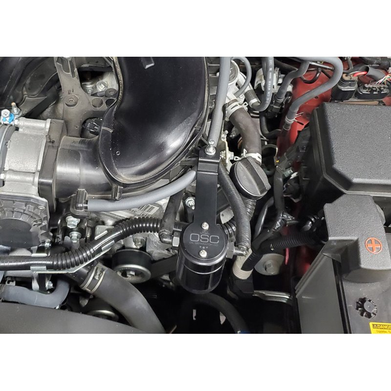 J&L | Oil Separator 3.0 w/ Canister Extension (Driver Side, BLACK) - 4Runner / FJ Cruiser / Tacoma 4.0L 2005-2023 J&L Oil Sep...