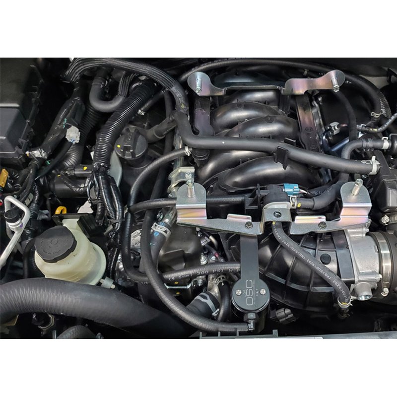 J&L | Oil Separator 3.0 w/ Canister Extension (Passenger Side, BLACK) - Titan / XD 5.6L 2016-2021