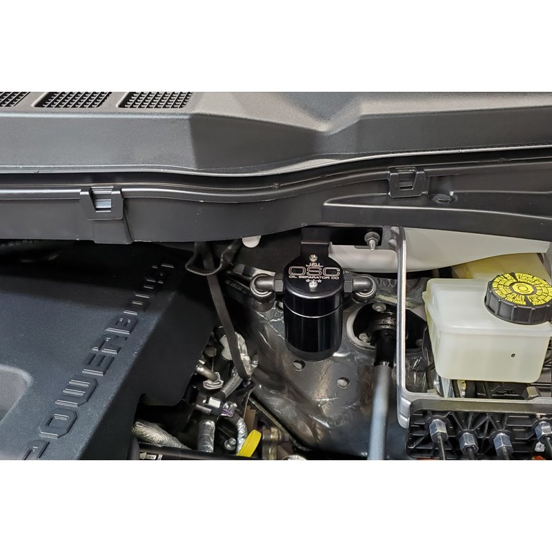J&L | Oil Separator 3.0 w/ Canister Extension (Passenger Side, BLACK) - Expedition / F-150 PowerBoost 3.5T 2021-2023 J&L Oil ...
