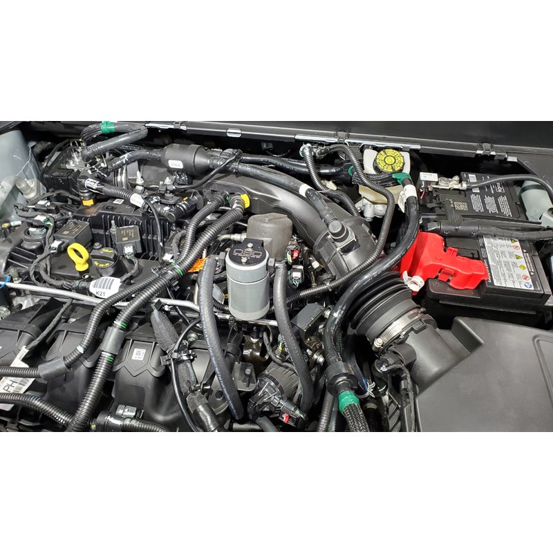 J&L | Oil Separator 3.0 (Driver Side, SILVER) - Bronco Sport / Edge / Escape / Maverick / Corsair / MKC / Nautilus 2.0T 2019-202
