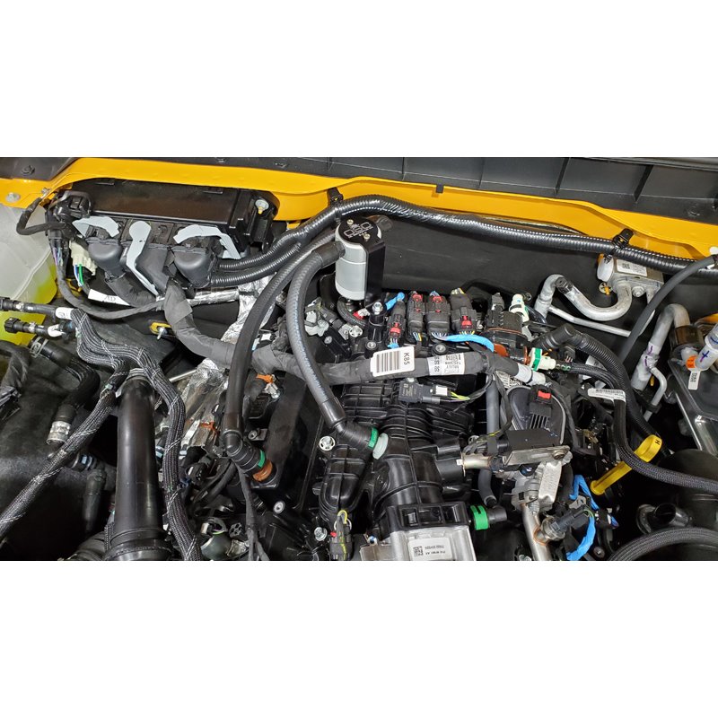 J&L | Oil Separator 3.0 (Passenger Side, SILVER) - Bronco 2.7T 2021-2023 J&L Oil Separator Co. Oil Catch Can