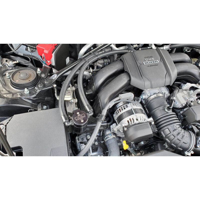 J&L | Oil Separator 3.0 (Passenger Side, BLACK) - BRZ / GR86 2.4L 2022-2023