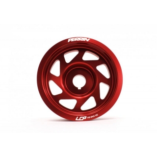 PERRIN | Crank Pulley Red (With A/C) - Subaru EJ Engines 1993-2021 PERRIN Performance Pulleys & Belts