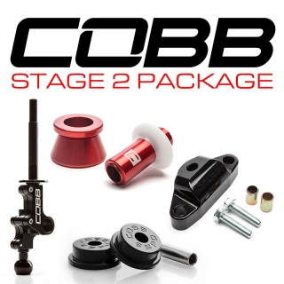 COBB | SHORT SHIFT STAGE 2 DRIVETRAIN PACKAGE 6MT - WHITE/RED - WRX STi 2004-2021 COBB Stage Package