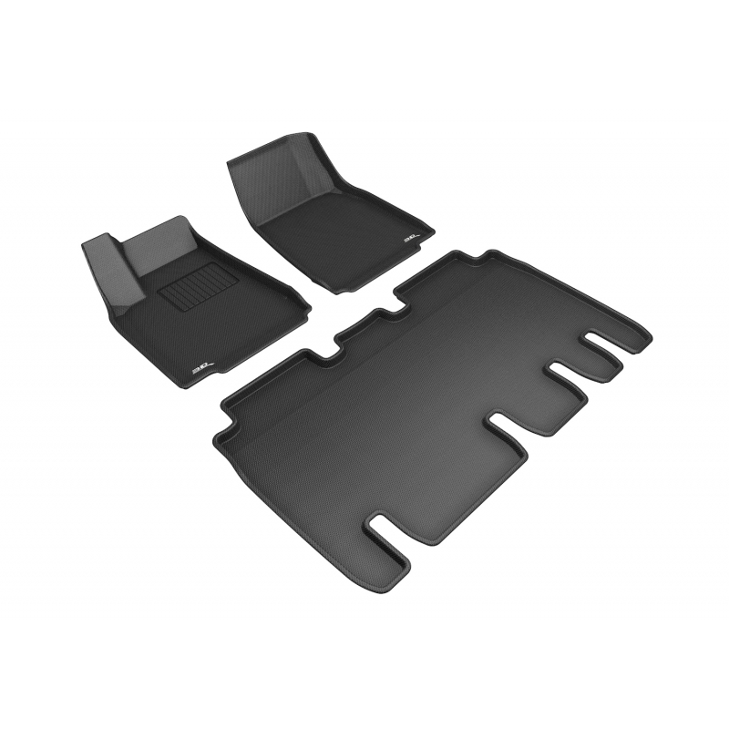 3D Mats | KAGU Tapis Toute Saison - Avant & Arrière - MODEL X 5-SEAT 2016-2022 3D Mats Tapis Protecteur