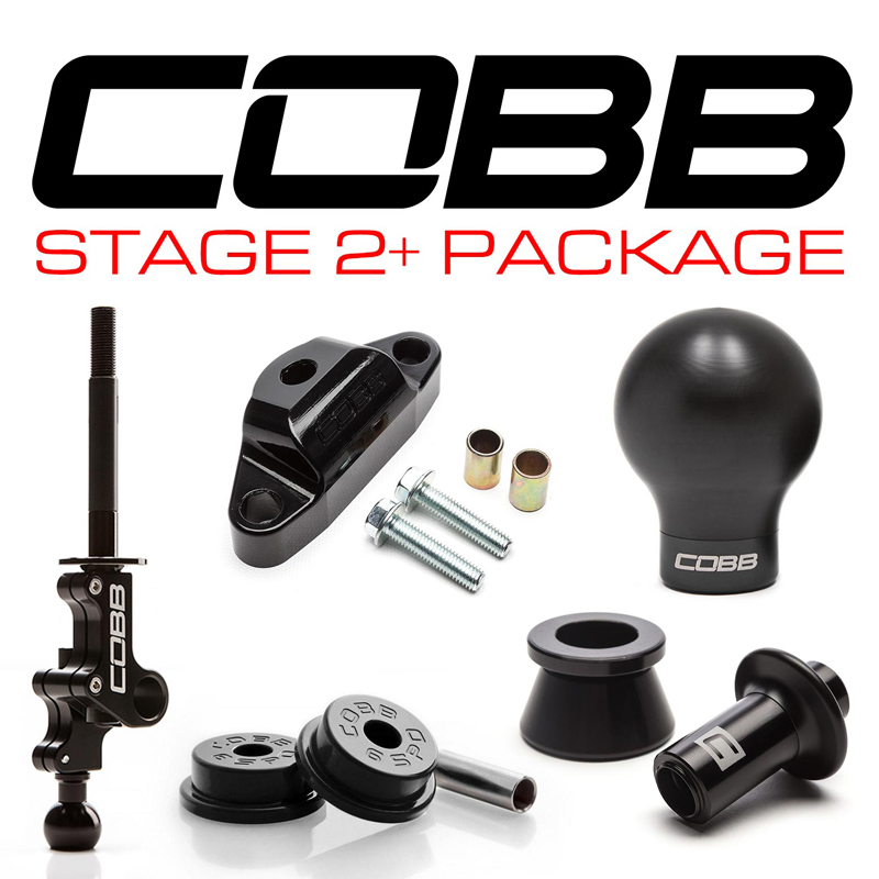 COBB | SHORT SHIFT STAGE 2+ DRIVETRAIN PACK 6MT - WHITE/RED & WHITE/BLACK - WRX STi 2004-2021 COBB Stage Package