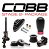 COBB | SHORT SHIFT STAGE 2+ DRIVETRAIN PACK 6MT - TALL WEIGHTED BLACK & WHITE/BLACK - WRX STi 2004-2021 COBB Stage de Perform...
