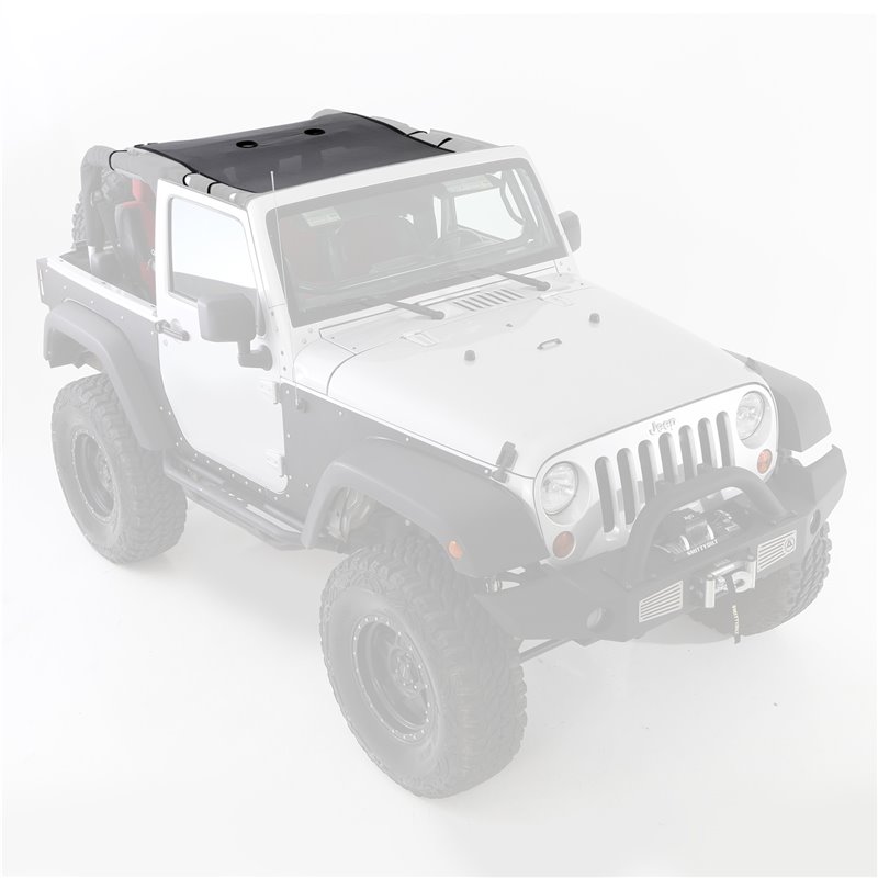 Smittybilt | Cloak Extended Mesh Top - Wrangler (JK) / Wrangler (JL) 3.6L / 3.8L 2007-2018 Smittybilt Soft Tops & Hard Tops