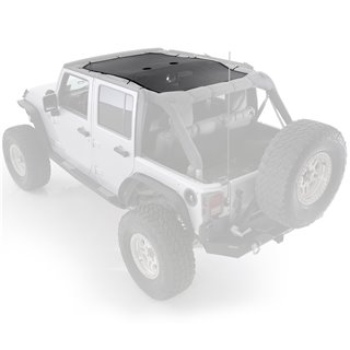 Smittybilt | Cloak Extended Mesh Top - Wrangler (JK) / Wrangler (JL) 3.6L / 3.8L 2007-2018 Smittybilt Soft Tops & Hard Tops