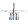 AWE Tuning | Track Cat-Back Exhaust Tri 4.5" Chrome Tips - Civic Type R FL5 2023 AWE Tuning Cat-Back Exhausts