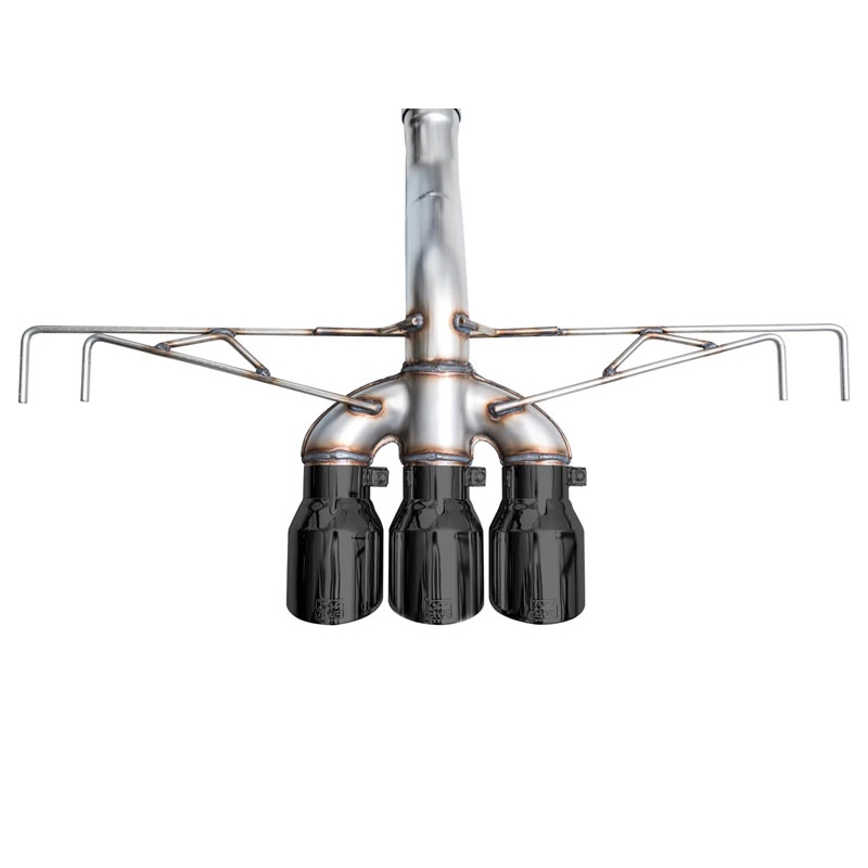 AWE Tuning | Track Cat-Back Exhaust Tri 4.5" Black Tips - Civic Type R FL5 2023 AWE Tuning Cat-Back Exhausts