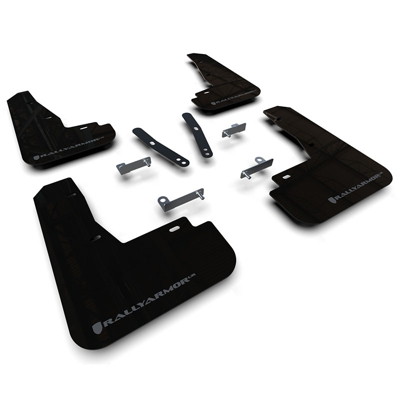 RallyArmor | Black UR Mud Flap Logo Gris Foncé - Kia EV6 2022-2024 RallyArmor Garde-boue