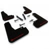 RallyArmor | Black UR Mud Flap Logo Rouge - Kia EV6 2022-2024 RallyArmor Garde-boue