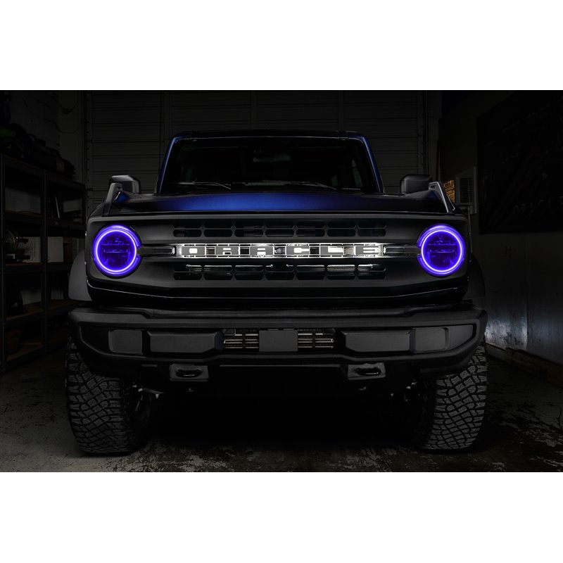 Oracle | ORACLE Lighting LED Headlight Halo Kit - Base Headlights - Bronco 2021-2022 Oracle Lighting Accessory Lighting