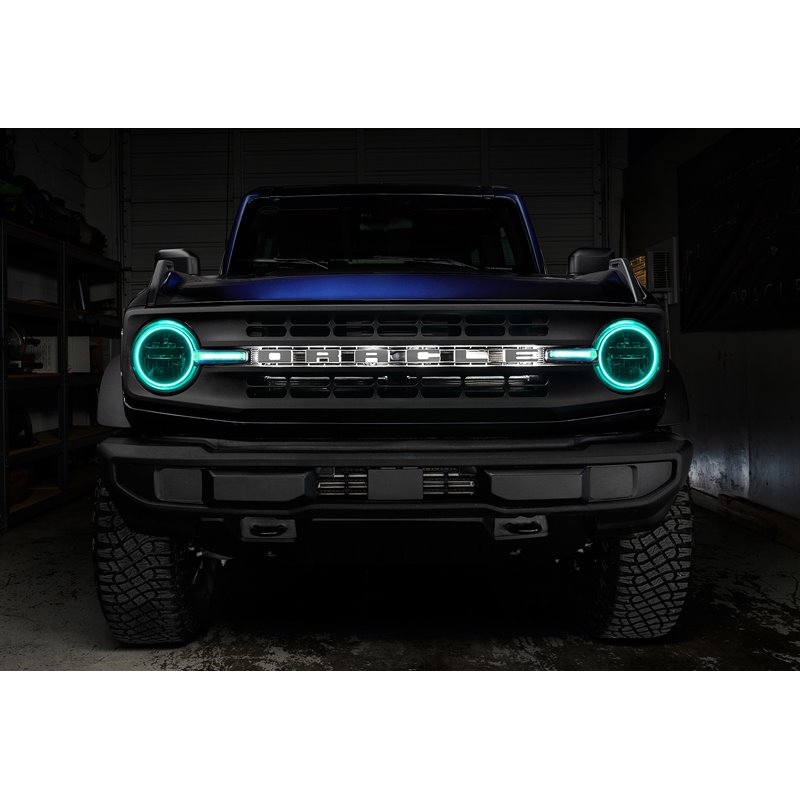 Oracle | ORACLE Lighting ColorSHIFT Headlight Halo Kit w/DRL Bar - Base Headlights - Bronco 2021-2022 Oracle Lighting Accesso...