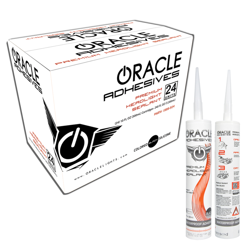 Oracle | Headlight Assembly Adhesive, Black, 10 oz Tube