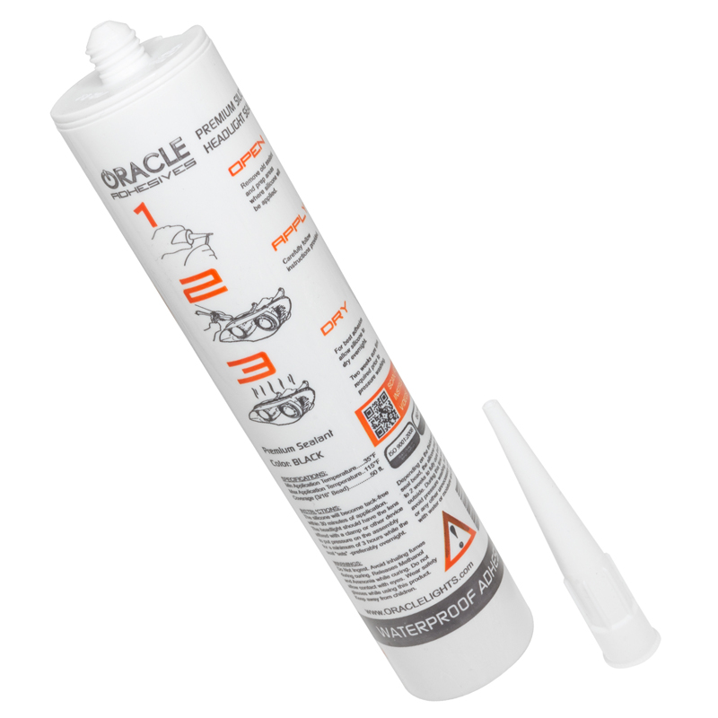 Oracle | Headlight Assembly Adhesive, Black, 10 oz Tube