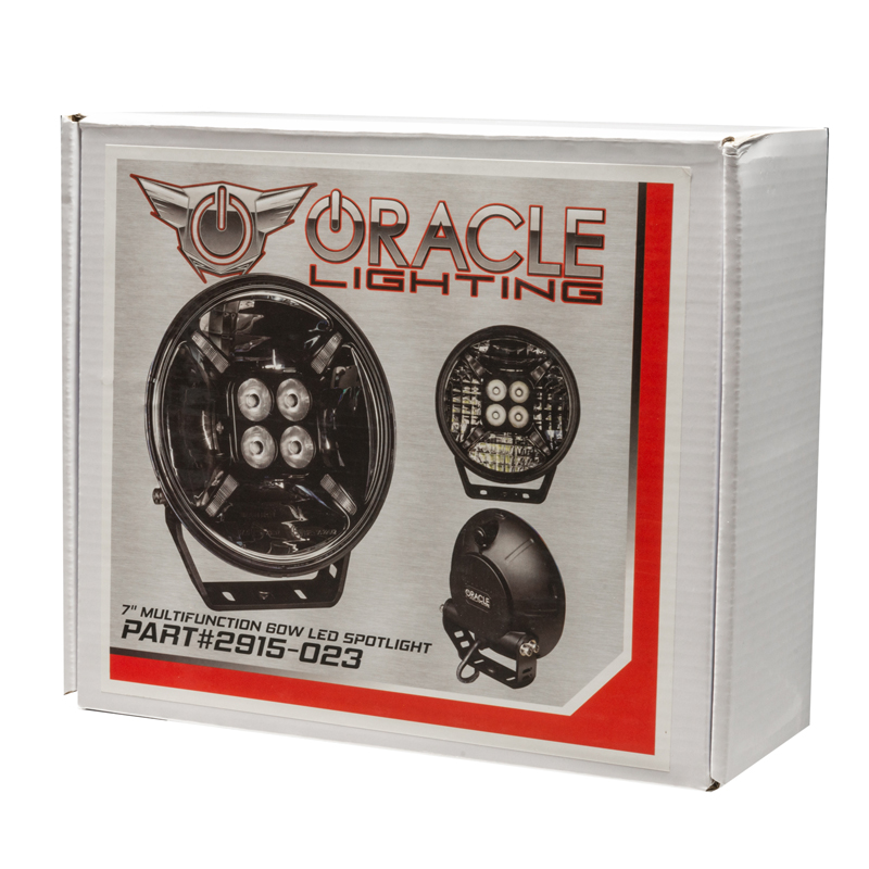 Oracle | 7" Multifunction 60W LED Spotlight Round Post Mount