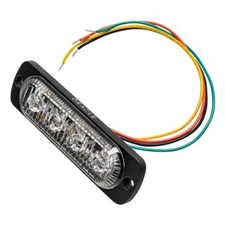 Oracle | 4 LED Dual Color Slim Strobe, Amber/White