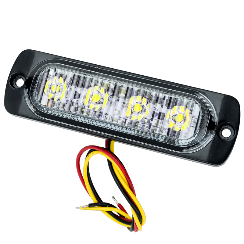 Oracle | 6 LED Dual Color Slim Strobe, Amber/White