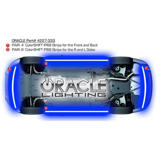Oracle | Universal ColorSHIFT LED Underbody Kit Oracle Lighting Interior Trim