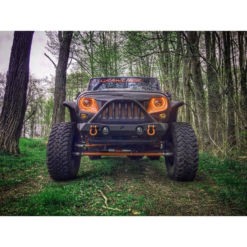 Oracle | 7 in. High Powered LED Headlights, Black Bezel, ColorSHIFT 2.0 - Wrangler (JK) 2007-2018