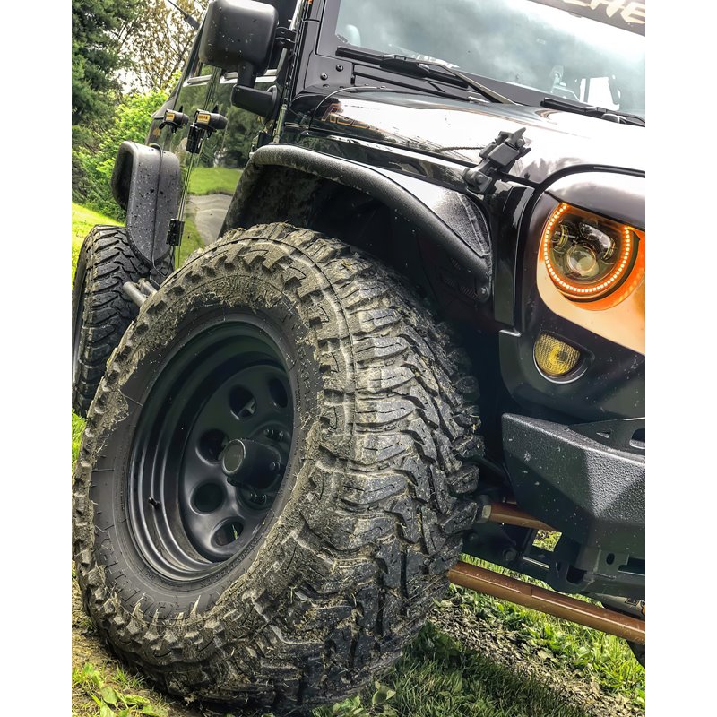 Oracle | 7 in. High Powered LED Headlights, Black Bezel, ColorSHIFT 2.0 - Wrangler (JK) 2007-2018