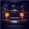 Oracle | 7 in. High Powered LED Headlights, Black Bezel, ColorSHIFT 2.0 - Wrangler (JK) 2007-2018