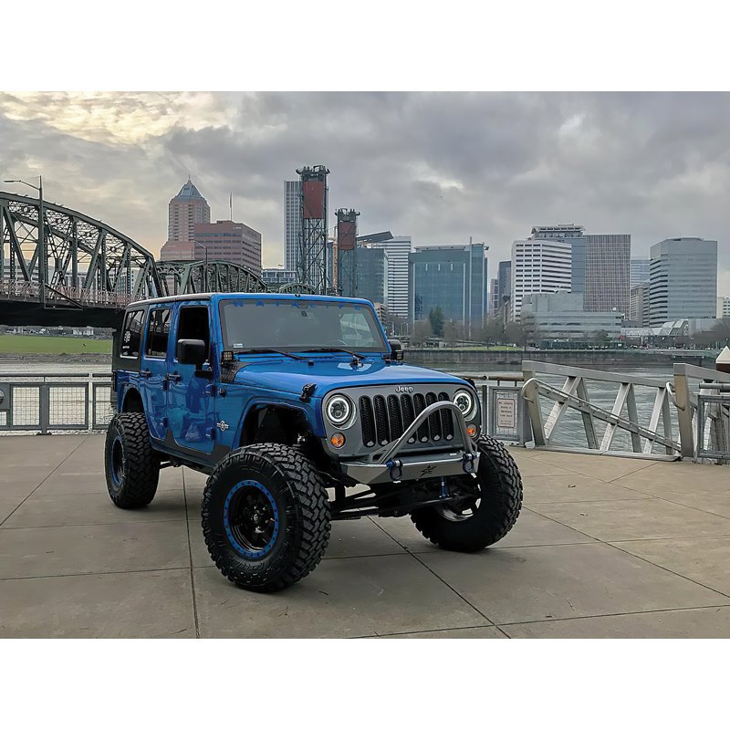 Oracle | 7 in. High Powered LED Headlights, Black Bezel, ColorSHIFT - No Controller - Wrangler (JK) 2007-2018