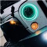 Oracle | 7 in. High Powered LED Headlights, Black Bezel, ColorSHIFT - BC1 - Wrangler (JK) 2007-2018