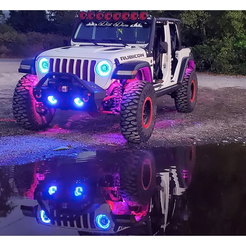 Oracle | Bluetooth ColorSHIFT Underbody Rock Light Kit, 8 PCS Oracle Lighting Off-Road Lights