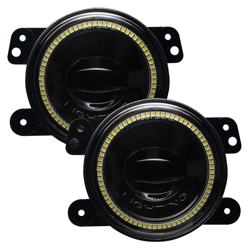 Oracle | High Performance Fog Lights, White - Gladiator / Wrangler (4xe) / Wrangler (JK) / Wrangler (JL) 2007-2022
