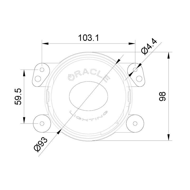 Oracle | High Performance Fog Lights, White - Gladiator / Wrangler (4xe) / Wrangler (JK) / Wrangler (JL) 2007-2022
