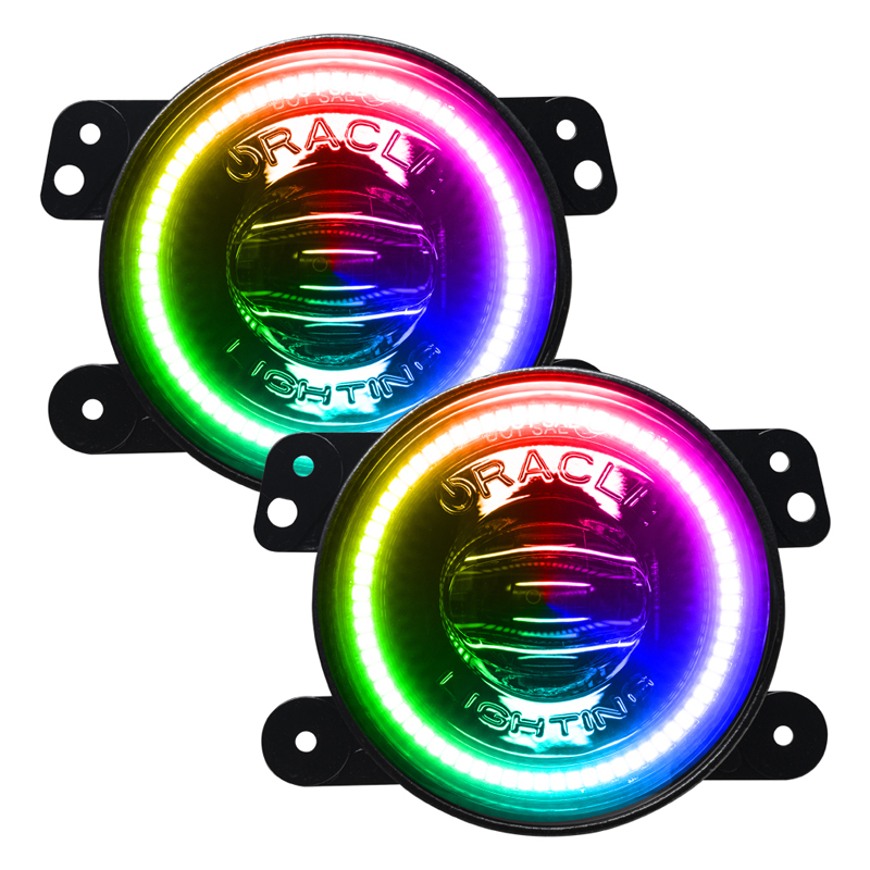 Oracle | High Performance Fog Lights, Dynamic ColorSHIFT - Gladiator / Wrangler (4xe) / Wrangler (JK) / Wrangler (JL) 2007-2022