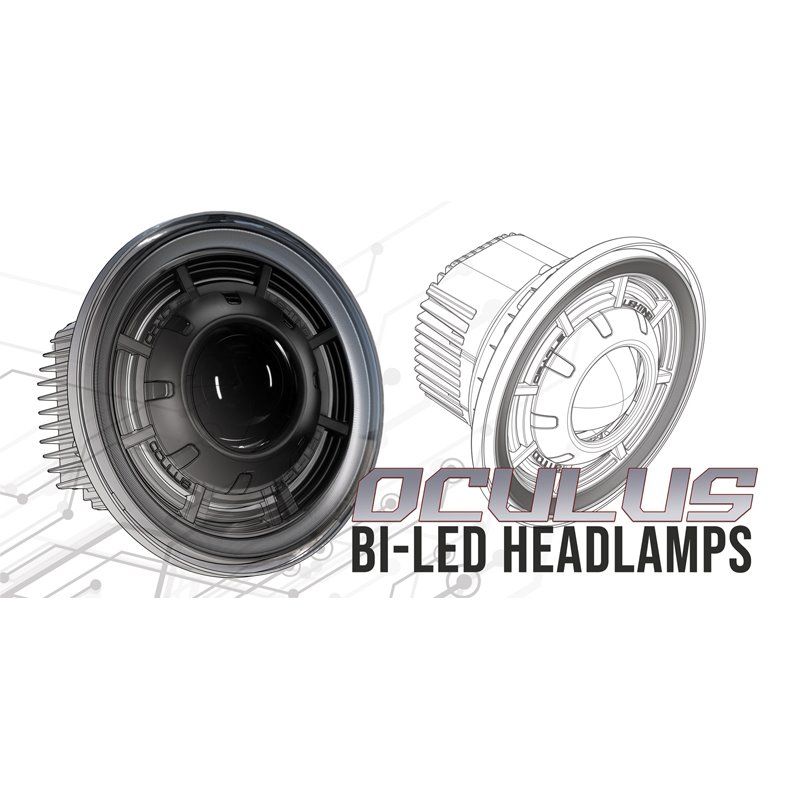 Oracle | ORACLE Lighting Oculus 7" Bi-LED Projector Headlights for Jeep Wrangler JK - Wrangler (JK) 2007-2018